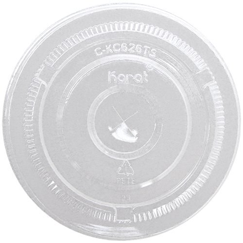 Lollicup Karat Straw Slot Flat Cup Lid