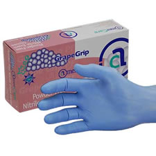 AmerCareRoyal® Grape Grip Powder-Free Nitrile Exam Gloves