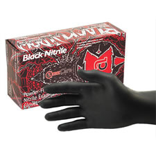 AmerCareRoyal® Black Widow Nitrile Exam Gloves