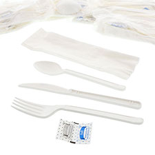 AmerCareRoyal® Disposable Wrapped Heavyweight Cutlery Kit